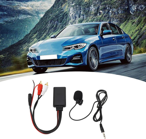Bluetooth AUX Module 2 RCA Cable Adapter with Hands?Free Microphone...