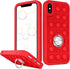 Joyleop Red Bubble Case for iPhone X/XS Fidget Design Unique Silicone Cute Fun Cover Girly Fashion Girls Boys Kids Cases,Funny Kawaii with Metal R...