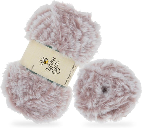 Yarn Bee Super Bulky Yarn for Crocheting & Knitting – Soft Yarn Skein – 62 Yards of 100% Polyester Yarn for Crocheting Blankets, Hats, & More – DI...