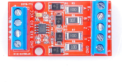 RS422 to TTL/UART/MCU Serial Port Signal Mutual Conversion Module with Over-Voltage Over-Current Protection- (5V)...