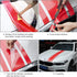 TOMALL 49"x 8.7" Car Hood Stripe Sticker Auto Racing Body Side Stripe Decal Skirt Roof Hood Bumper Decal Vinyl Modified Sticker Decoration for Car...