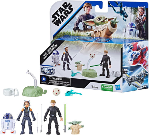 STAR WARS Mission Fleet, 2.5-Inch Scale Grogu Action Figure Set with 4 Figures & 7 Accessories, Toys for 4 Year Old Boys & Girls...