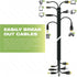 Mediabridge™ EZ Cable Bundler (6 Feet) - 1" Width - Flexible & Expandable Cable Management Sleeve (Part# CM1-25-06B)...