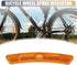 X AUTOHAUX Bike Reflectors 5"x0.79"x0.47" Bicycle Warning Reflector Bike Accessories Plastic Yellow 1 Pair...