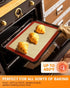 Silicone Baking Mat, 2 Pack Silicone Mats for Baking, Convenient Nonstick Baking Mat, Silicone Baking Sheet for Cookies, Candy, Bread and Pastry, ...