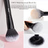 Jessup Makeup Brush Set 10pcs Black Make up Brushes Set Professional with Natural Synthetic Hair for Foundation Blending Blush Concealer Eyeshadow...