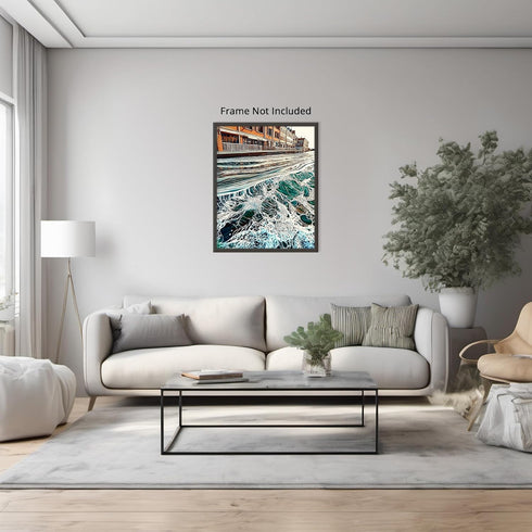 Posterizer 1 pcs-ocean waves-beautiful nature art work 4-Landscape & Nature Art-Coastal & Nautical Art-Decor for Home & Office- unframed wall art...