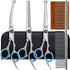 5 in 1 Professional Dog Grooming Scissors, 4CR Stainless Steel Set, Grooming Scissors for Dogs with Safety Round Tip, Upgraded Heavy Duty Titanium...