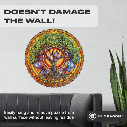 UNIDRAGON Original Jigsaw Puzzle Saver, Wall Art Mounting System to Display Completed Boards, Includes Cardboard Base, Stickers, 3 Sheets Adhesive...