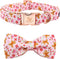 Elegant little tail Dog Collar with Bow - Christmas Gingerbread Man Dog Collar Bow Boy Girl Dog Bowtie Pet Gift Adjustable Dog Collar for X-Large ...