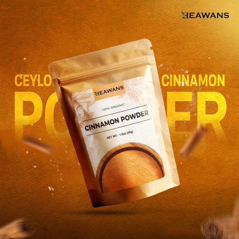 Organic Ceylon Cinnamon Ground Premium (Real or True Cinnamon) Grade Powder from a USDA certified farm in Sri Lanka. (1.6 oz)...