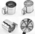 Flour sieve stainless steel material manufacturing,Coffee Sieve Cup,Semi Automatic 2 Cup Sifter for Baking | Fine Mesh Pastry Sieve Cup....