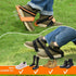 Lawn Aerator Shoes, Free-Installation Lawn Air Aeration Shoes Stainless Steel Spiked Aerating Sandals Adjustable Velcro Straps, Aerator Lawn Tool ...