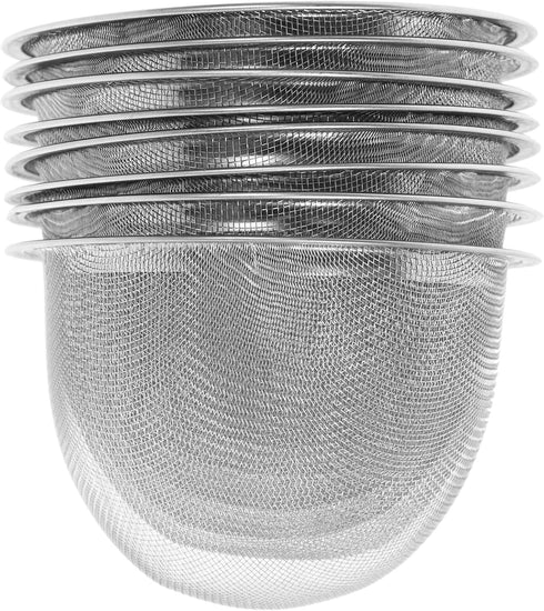 Luxshiny Mesh Tea Filter 8Pcs Teapot Tea Strainer Insert Stainless Steel Tea Filter Metal Mesh Infuser Loose Tea Leaves Strainer Replacement for T...
