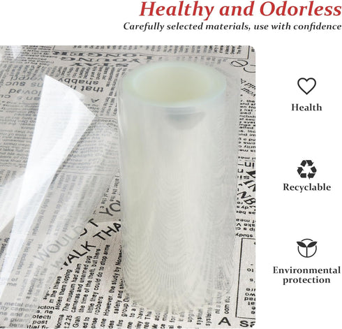 Cake Collar - 6 x 394inch/1 Roll-Transparent Acetate Cake Roll, Professional Acetate Sheets for Baking, Elegant Cake Wrapping, Edge Decorating....