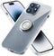 Crystal Clear Case for iPhone 15 Pro Max with Ring Holder Magnetic Kickstand Anti Yellowing Military Grade Drop Protection Bumper Cover Case Trans...