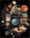 Posterizer 1 pcs-sci-fi surrealist collage with planets-Astronomy & Celestial Art-Abstract & Modern Art-Gift for Art Lovers- UNFRAMED Wall Art...