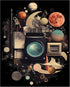 Posterizer 1 pcs-sci-fi surrealist collage with planets-Astronomy & Celestial Art-Abstract & Modern Art-Gift for Art Lovers- UNFRAMED Wall Art...