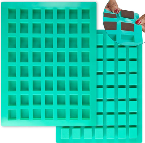 O'Creme Rectangle Caramel Candy Silicone Mold for Chocolate Truffles, Ganache, Jelly, Candy and Praline...