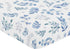 Sweet Jojo Designs Floral Leaf Boy or Girl Fitted Crib Sheet Baby or Toddler Bed Nursery - Blue Grey and White Boho Watercolor Botanical Flower Wo...