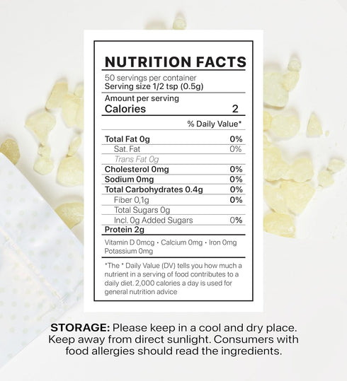 Cerez Pazari Natural Mastic Gum 0.88 oz (25g), Greek Chios Pure Resin, Sugarless Gum Made From Resin Of Mastiha Trees, Jaw Exerciser, Vegan, Non-G...