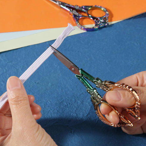 Small Embroidery Scissors with Cover -Cute and Comfortable handles with Sturdy and Sharp Tips for Precise Cutting, Perfect Size for Keeping in You...