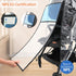 Stroller Rain Cover-Nylon Webbing Stroller Rain Cover Universal, with Mesh Ventilation Holes Lightweight Stroller Cover, Waterproof Windproof Baby...