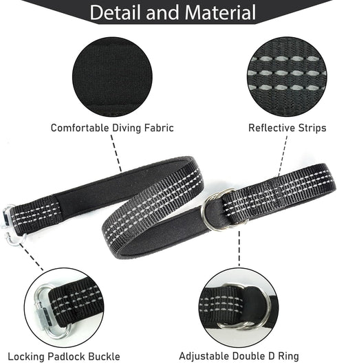 1 Pack Adjustable Safety Wrist Strap for Retractable Dog Leash - Hand Free Short Dog Leash Wrist Strap - Pet Baby Stroller Wheelchair Safety Strap...