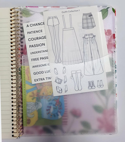 Medium Journal notebook?Hardcover ruled Gold spiral notebook 100g, 80 Sheets 6.5'' x 8.5'' with Interior PP Pocket, fo Students, Office, School Su...