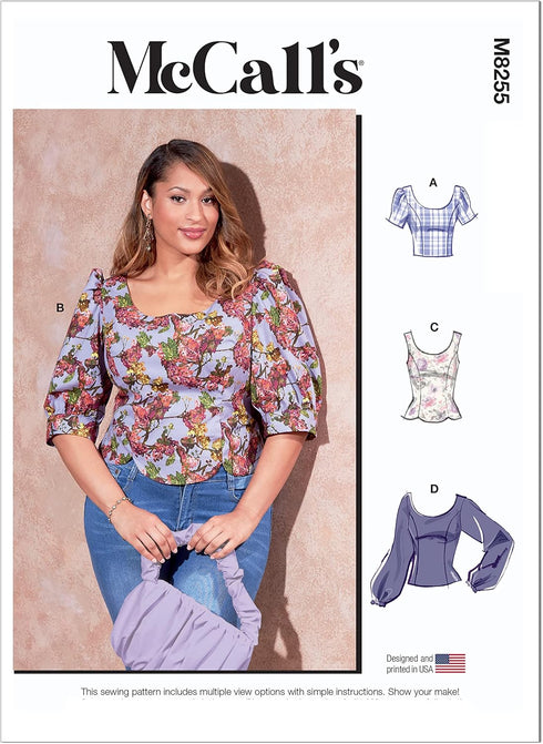 McCall's Misses/Plus Size TOP/Vest Sewing Pattern Kit, Multicolor...