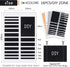 Zonon 16 Sheets Invisible Ring Size Adjuster with 2 Pieces Plastic Ring Guard Size Adjuster for Loose Jewelry Guard Tightener, Spacer, Fixing Wide...