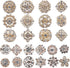 Lot 24pc Clear Rhinestone Crystal Flower Brooches Pins...