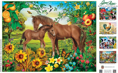 Masterpieces 300 Piece EZ Grip Jigsaw Puzzle - Neighs & Nuzzles - 18"x24"...