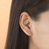 Boma Jewelry Sterling Silver Peace Sign Hand Stud Earrings...