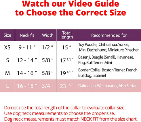 BRONZEDOG Rolled Leather Dog Collar for Small Medium Large Dogs with QR ID Tag (L: 16-18 Inch, Plum)...