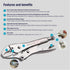 Eclipse Professional Tools E7WR 7 Inch Curved Jaw Locking Pliers with Wire Cutters (7" / 175mm)...