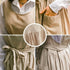 Premium Plus Size Apron Adjustable Waistline Bib Apron,Soft Cotton Blend Apron with Pockets (Cream Color)...