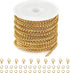 Jabogrii 16.4 Feet Stainless Steel Wheat Chain Bulk Gold Plated Chain for Jewelry Making DIY Jewelry Supplies for Women Necklace Bracelet…...