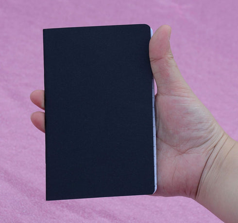 Yansanido 48 Pcs 5.5 Inch x 3.5 Inch Black Cover Pocket Notebook 32 Sheets (64 Pages) 8 mm Ruled Pages 70 Gsm Paper (Lined 48pcs)...