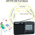 D-328 Shortwave AM FM DSP Portable Small Multi Band Radio Stereo MP3 Player with Rechargeable Battery Earphone Jack Portable Multimedia Speaker wi...