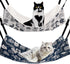 Cat Hammock for Cage Hanging Reversible 2Pack,Pet Hammock Bed Adjustable,Soft Sleeping Hammock for Cats,Ferret,Puppy,Rabbits,Small Animals (M, CAT...