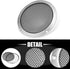 X AUTOHAUX 8" Speaker Grille Cover Mesh Trim Round Subwoofer Grille Horn Protective Guard Silver Tone Car Auto Stereo Accessories...