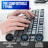 Computer Keyboard Feet Replacement 2 Pcs - Rubber Grip Small Ergonomic Tilt Stand Clips to Prop Up Keyboard Legs - for Logitech K120, K260, K270, ...