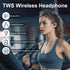 Open Ear Headphones,Bone Conduction Headphones Bluetooth V5.3,Wireless Waterproof Headset with Fingerprint Touch for Fitness Cycling Running Worko...