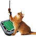 Cat Feather Toy NFL DALLAS COWBOYS FOOTBALL FIELD CAT SCRATCHER TOY with CATNIP Filled Plush FOOTBALL Toy & Feather Cat Toy hanging, with Jingle B...