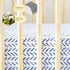 Burt's Bees Baby Pattern Fitted Crib Sheet Organic Cotton BEESNUG - Guide The Way Prints, Fits Unisex Standard Bed and Toddler Mattress, Infant Es...