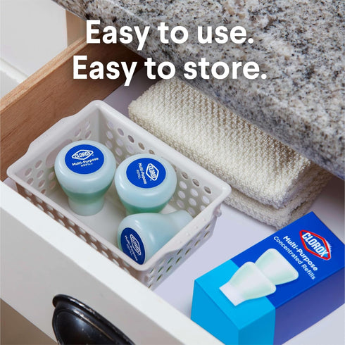 Clorox Multi-Purpose Spray Starter Kit 3x1.125fo, Household Essentials, Concentrated Refill + 20fo Spray Bottle...