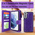 Harryshell Detachable Magnetic Zipper Wallet Leather Case Cash Pocket with 12 Card Slots Holder Wrist Strap for Samsung Galaxy S21 5G 6.2 Inch (20...