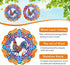 Rooster Metal Wind Spinners, Hanging Wind Spinners Outdoor,Stainless Steel Waterproof Wind Spinner, 12 Inch 3D Garden Art Decoration for Christmas...
