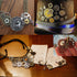 BIHRTC 200 Gram Antiqued Bronze Clock Face Charm Pendant Bulk Lots Mixed Clock Watch Gears Steampunk Charms Pendants DIY for Necklace Bracelet Jew...